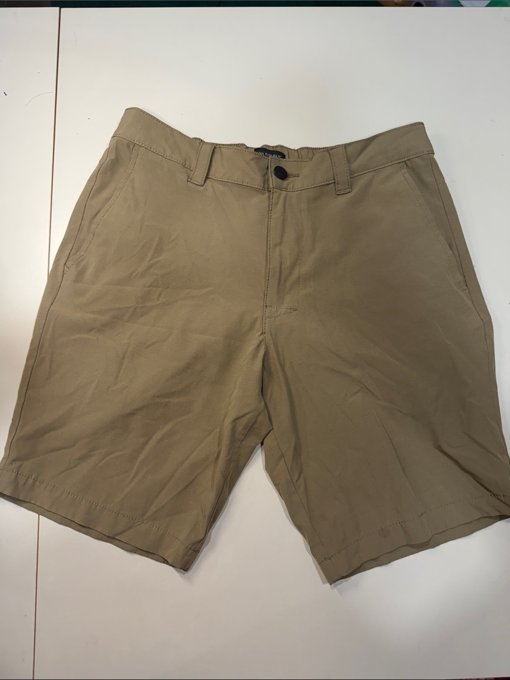 Banana Republic Men's Tan Flat-Front Shorts